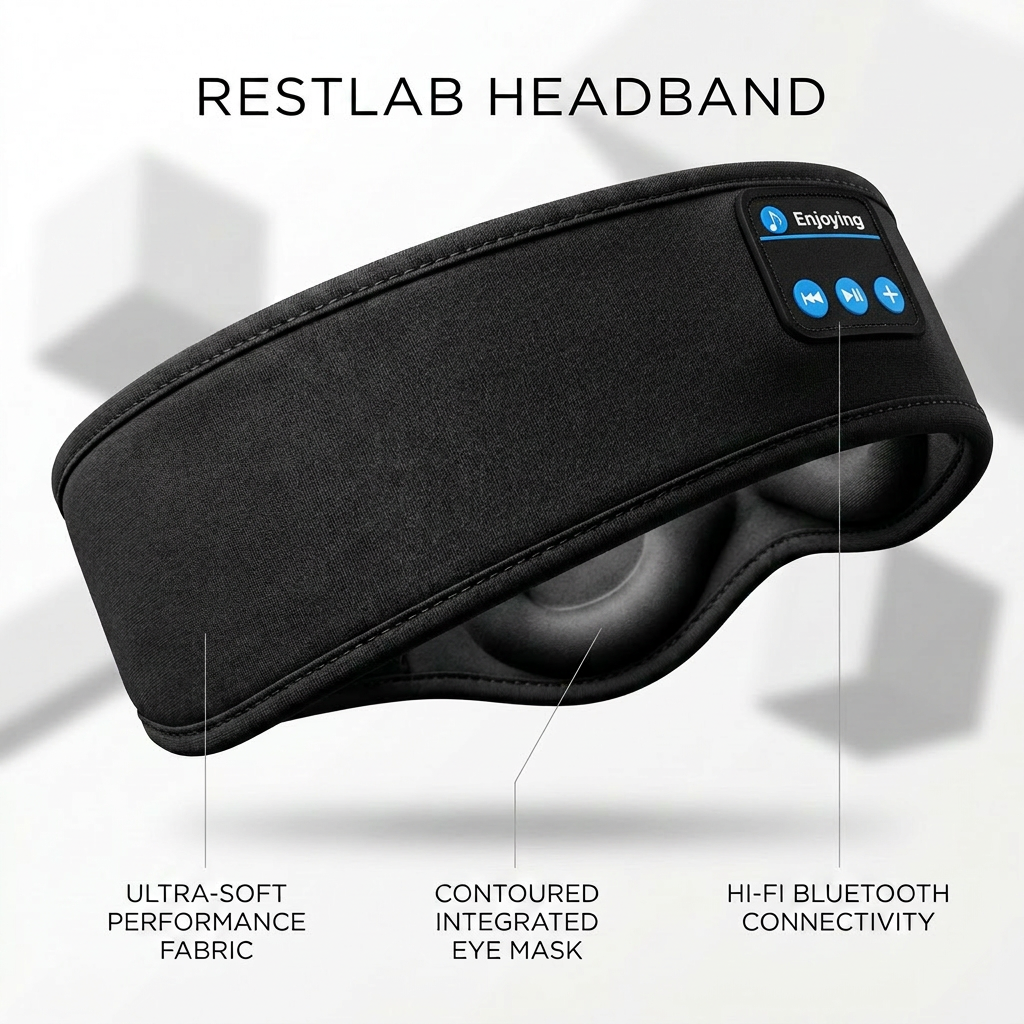 Sleeping Headband with Bluetooth Noise Cancellation - RestLab