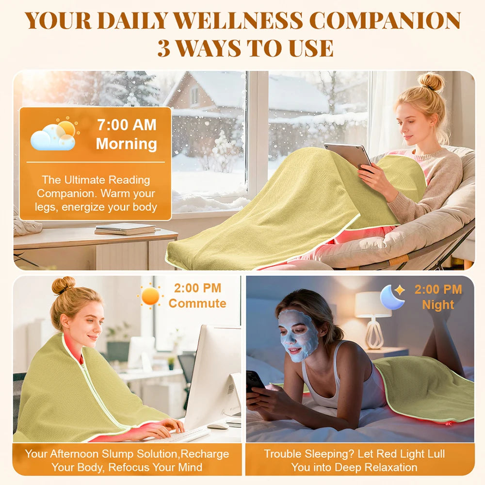 Red Light Therapy at Home Blanket 660nm/850nm - RestLab