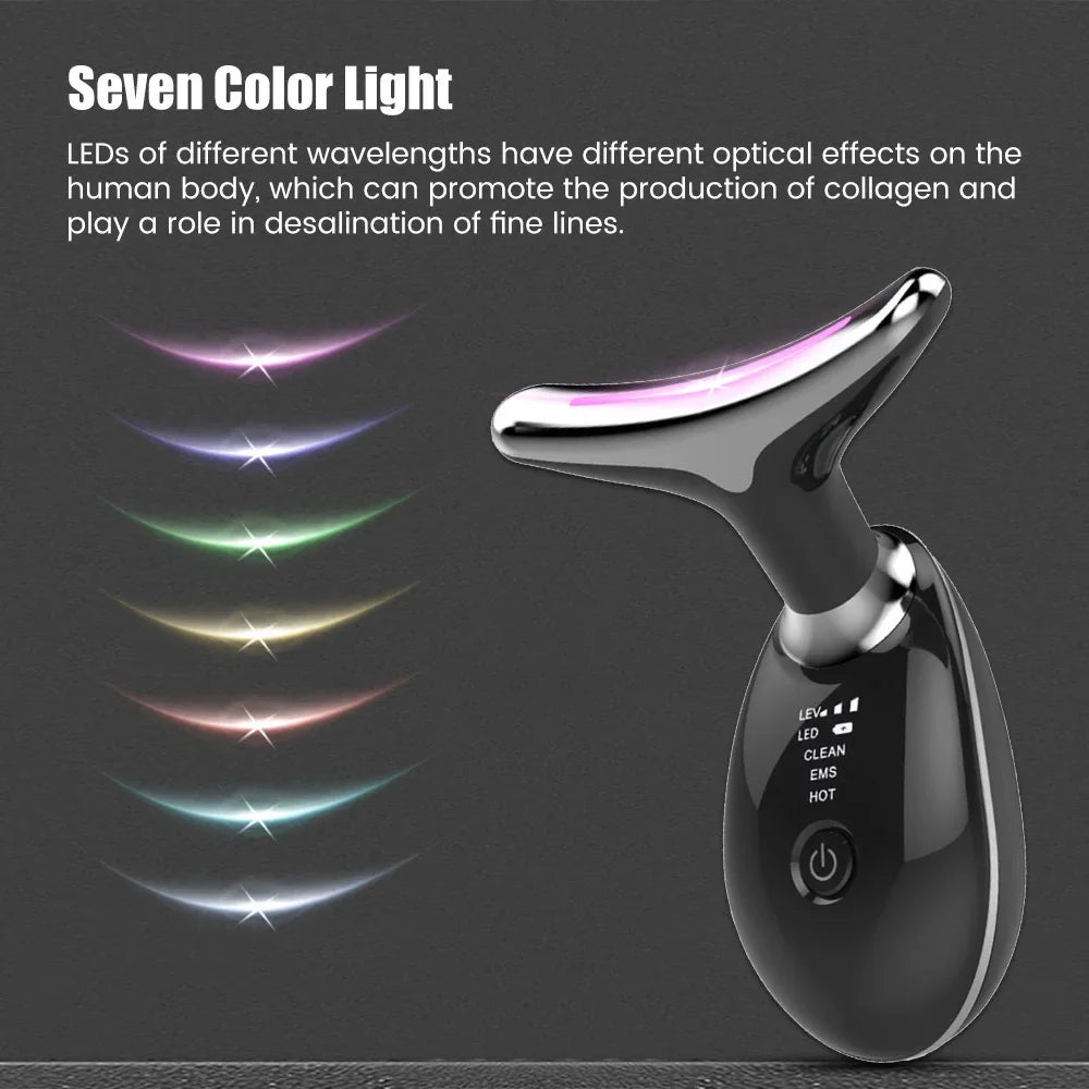 7-in-1 LED Light Therapy Face Massager - RestLab