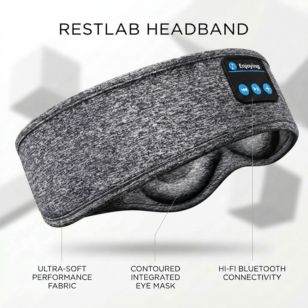 Sleeping Headband with Bluetooth Noise Cancellation - RestLab