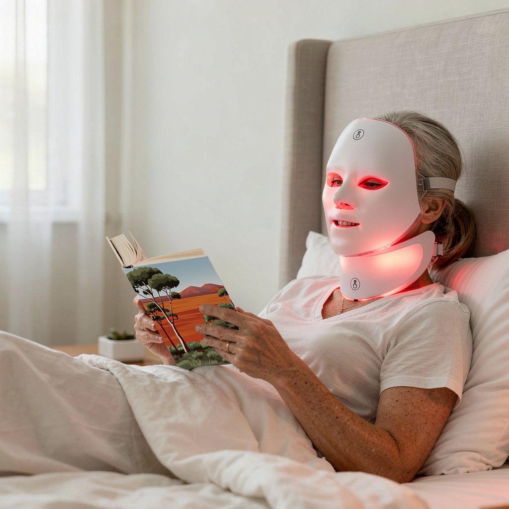 7 Colour LED Light Therapy Face & Neck Mask - RestLab
