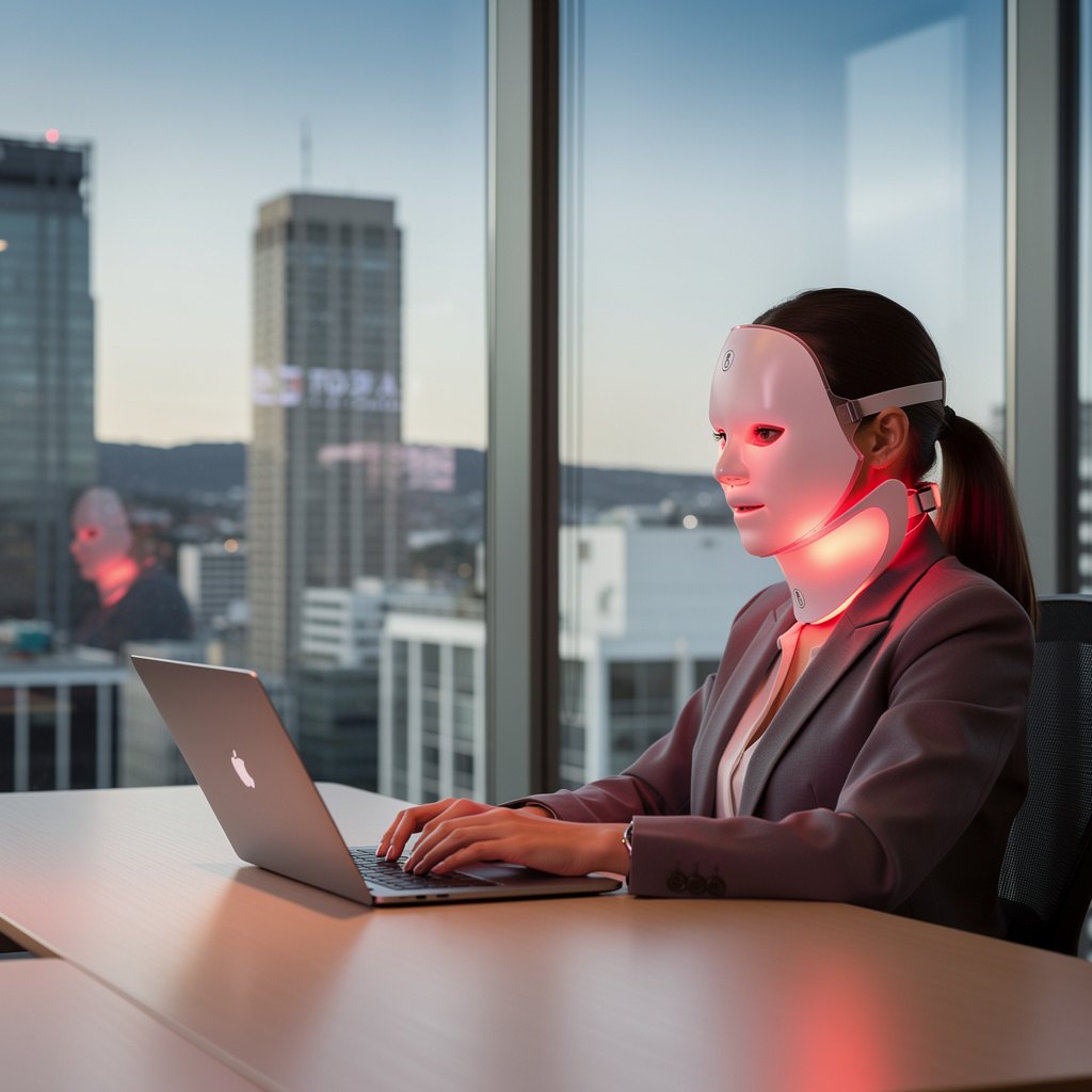 7 Colour LED Light Therapy Face & Neck Mask - RestLab